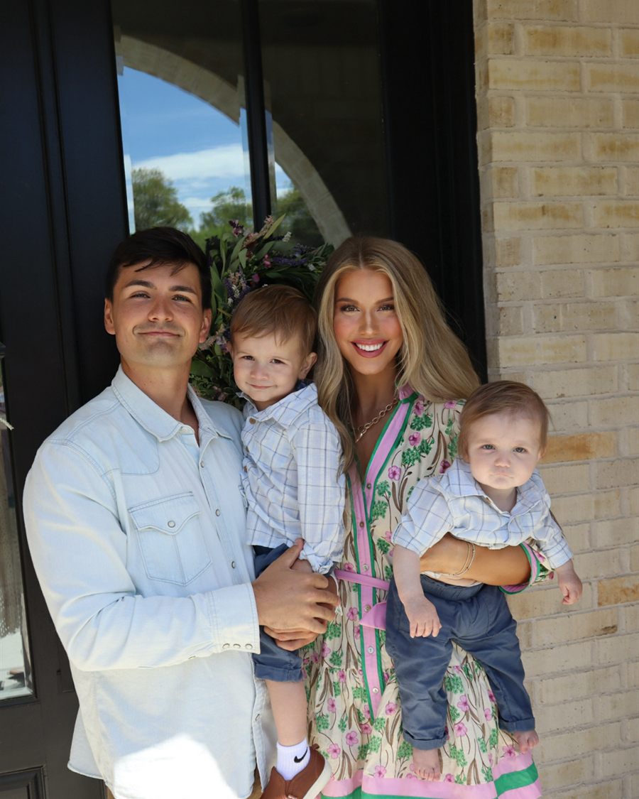 Cason Maertens, Saline River FCA Area Director, with his family in Benton, Arkansas