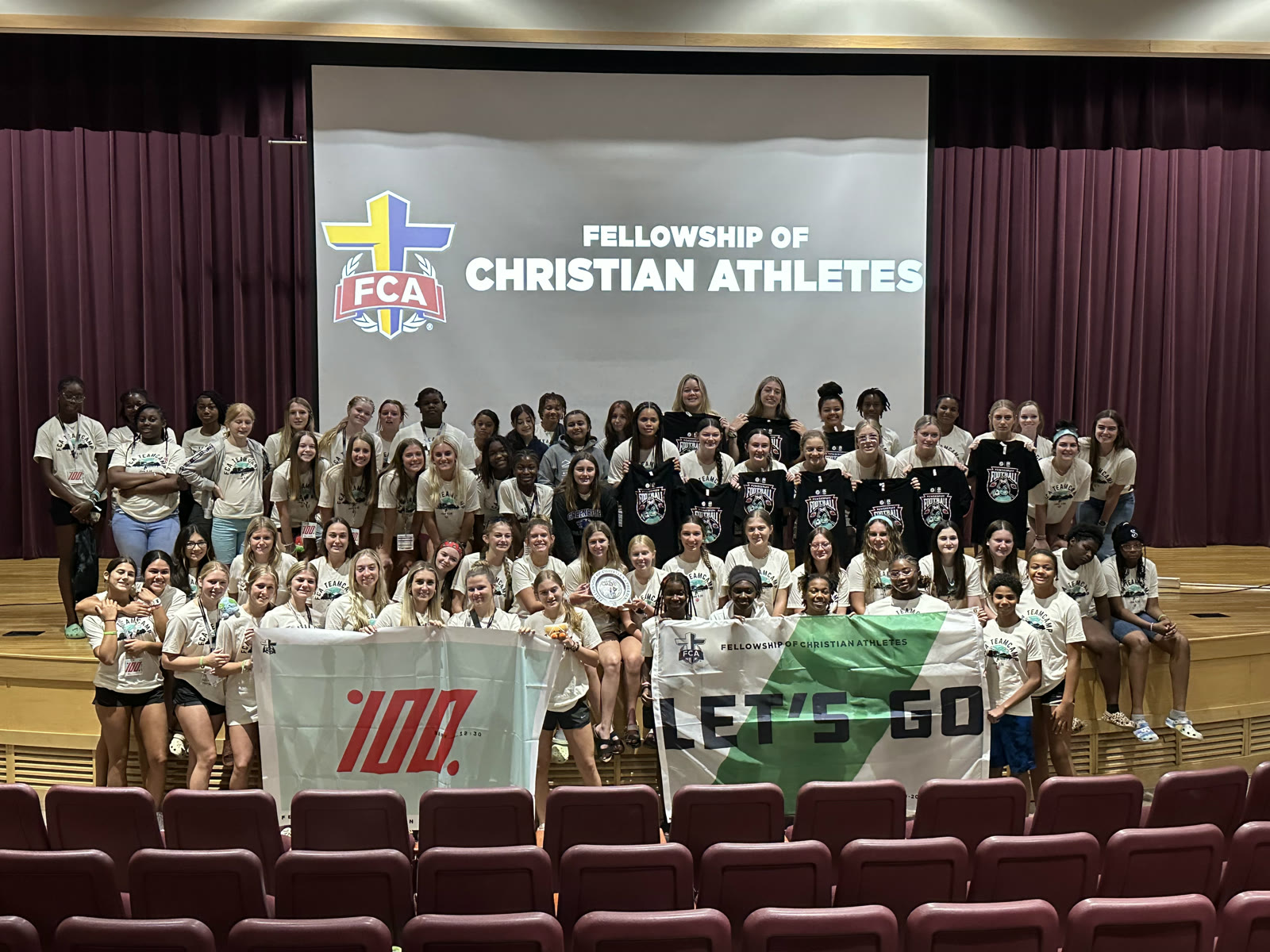 Saline River FCA Fellowship of Christian Athletes gathering in Arkansas